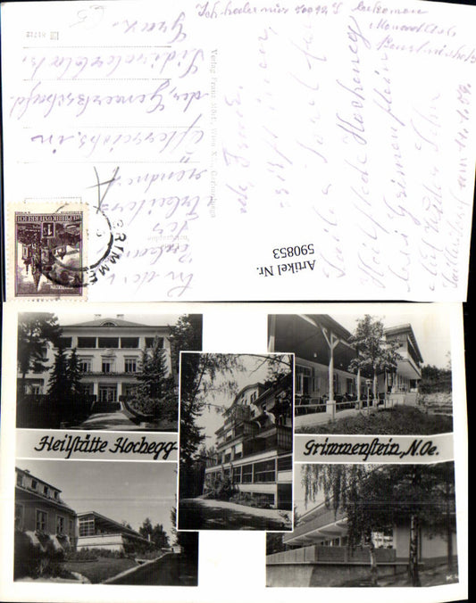 590853,Mehrbild Ak Heilstätte Hochegg Grimmenstein