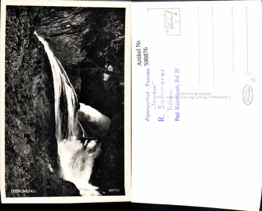 590876,Foto Ak Puchenstuben Trefflingfall Wasserfall