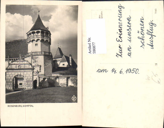 590877,Foto Ak Rosenburg Kamptal Burg Schloss Rosenburg-Mold