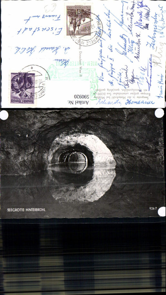 590920,Foto Ak Seegrotte Hinterbrühl Grotte