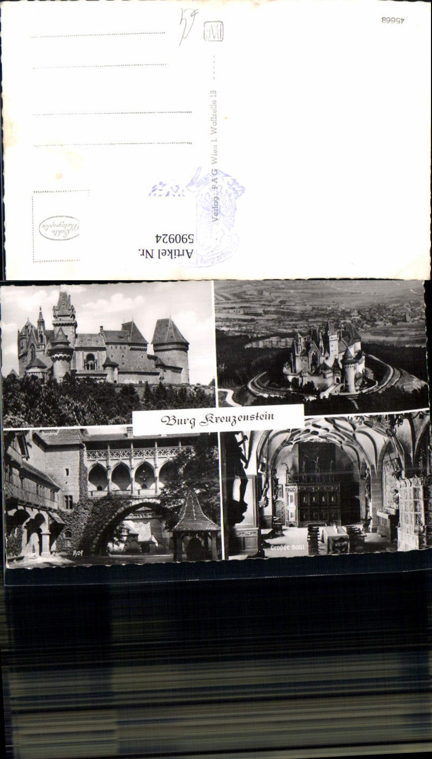 590924,Mehrbild Ak Leobendorf Burg Kreuzenstein Hof Großer Saal