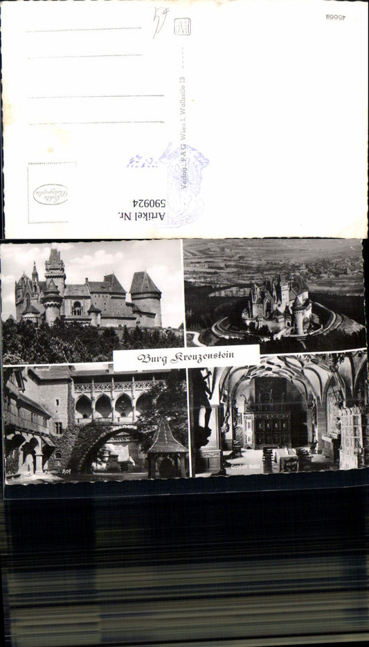 590924,Mehrbild Ak Leobendorf Burg Kreuzenstein Hof Großer Saal