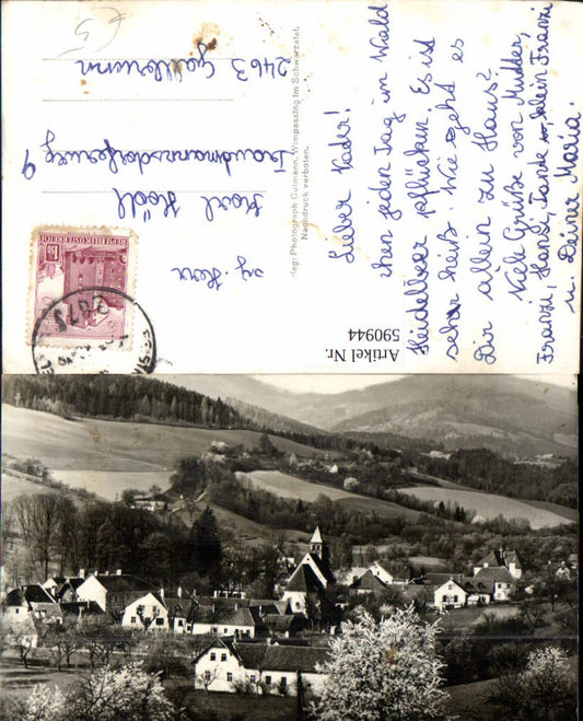 590944,Foto Ak Feistritz a. Wechsel Totale