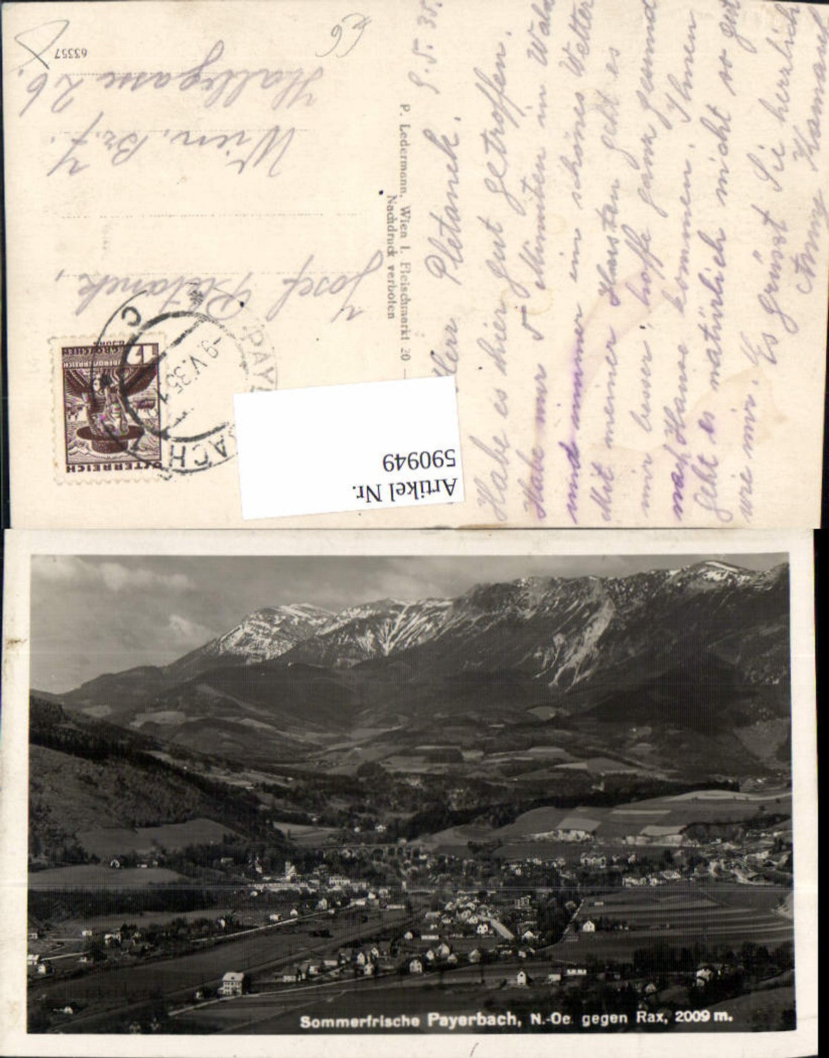 590949,Payerbach geg. Rax Totale