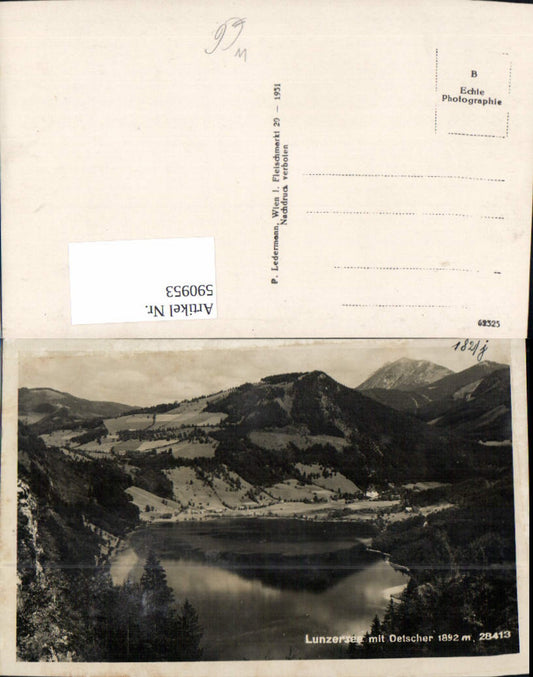590953,Foto Ak Lunzersee m. Ötscher Lunz a. See