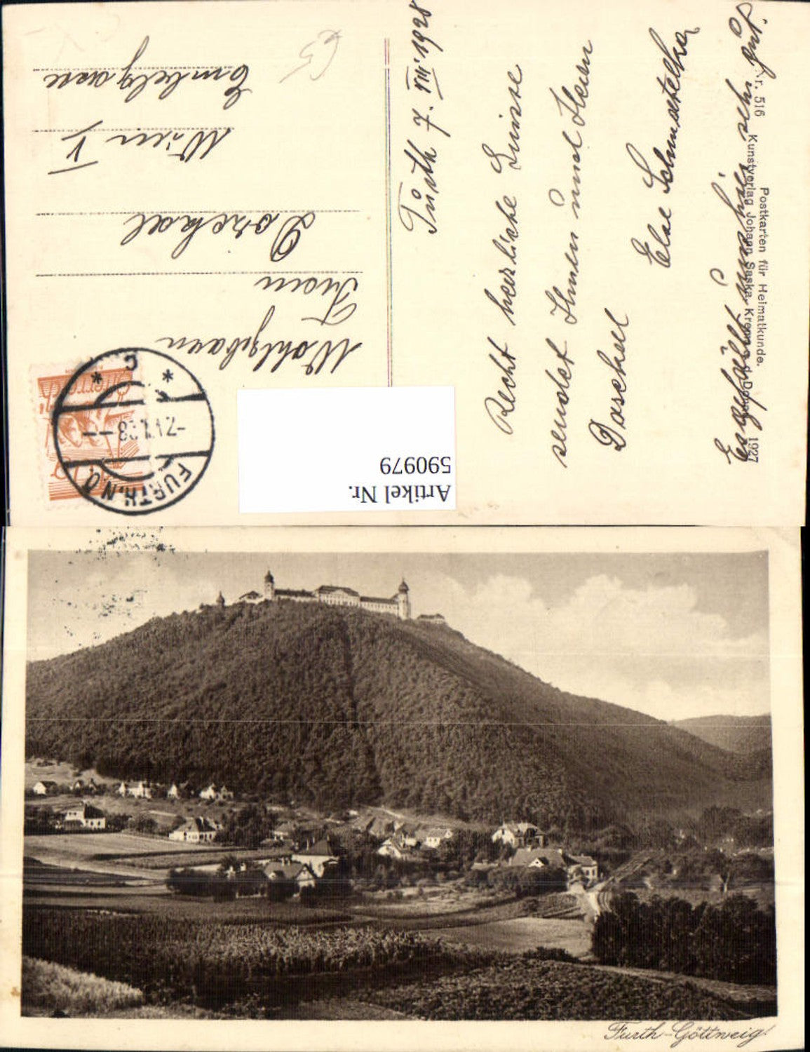 590979,Stift Göttweig m. Furth b. Göttweig