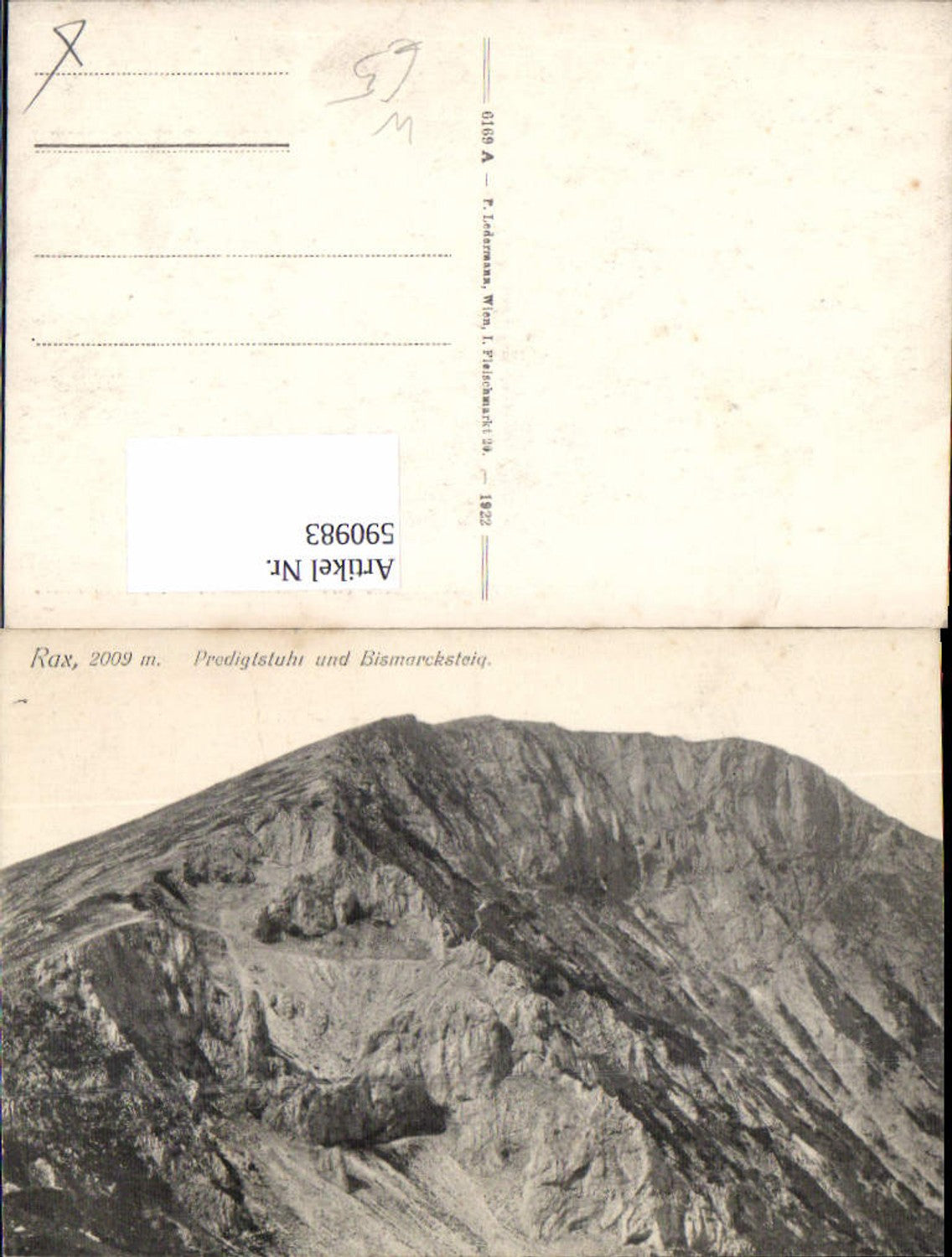 590983,Rax Predigtstuhl u. Bismarcksteig Preiner Gscheid Reichenau an der Rax