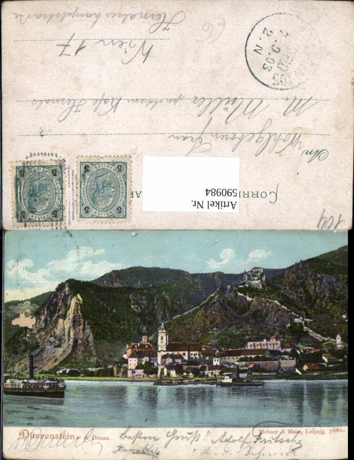 590984,Dürnstein a. d. Donau Schiff Dampfer Wachau