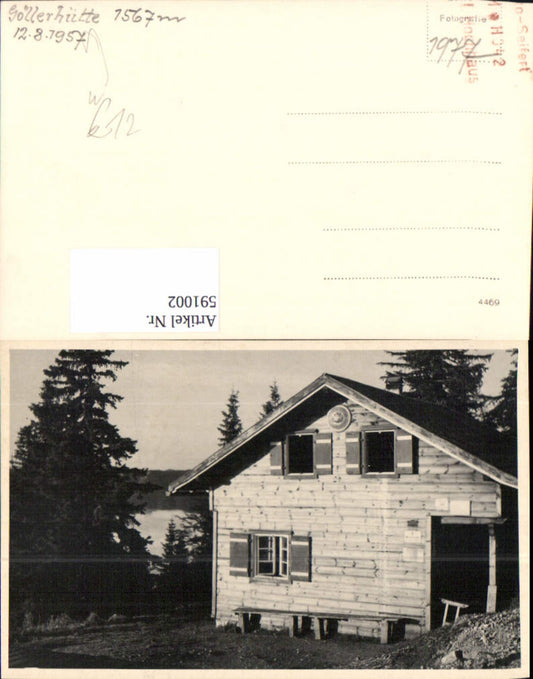 591002,Foto Ak Göllerhütte 1957 St. Aegyd am Neuwalde Kernhof