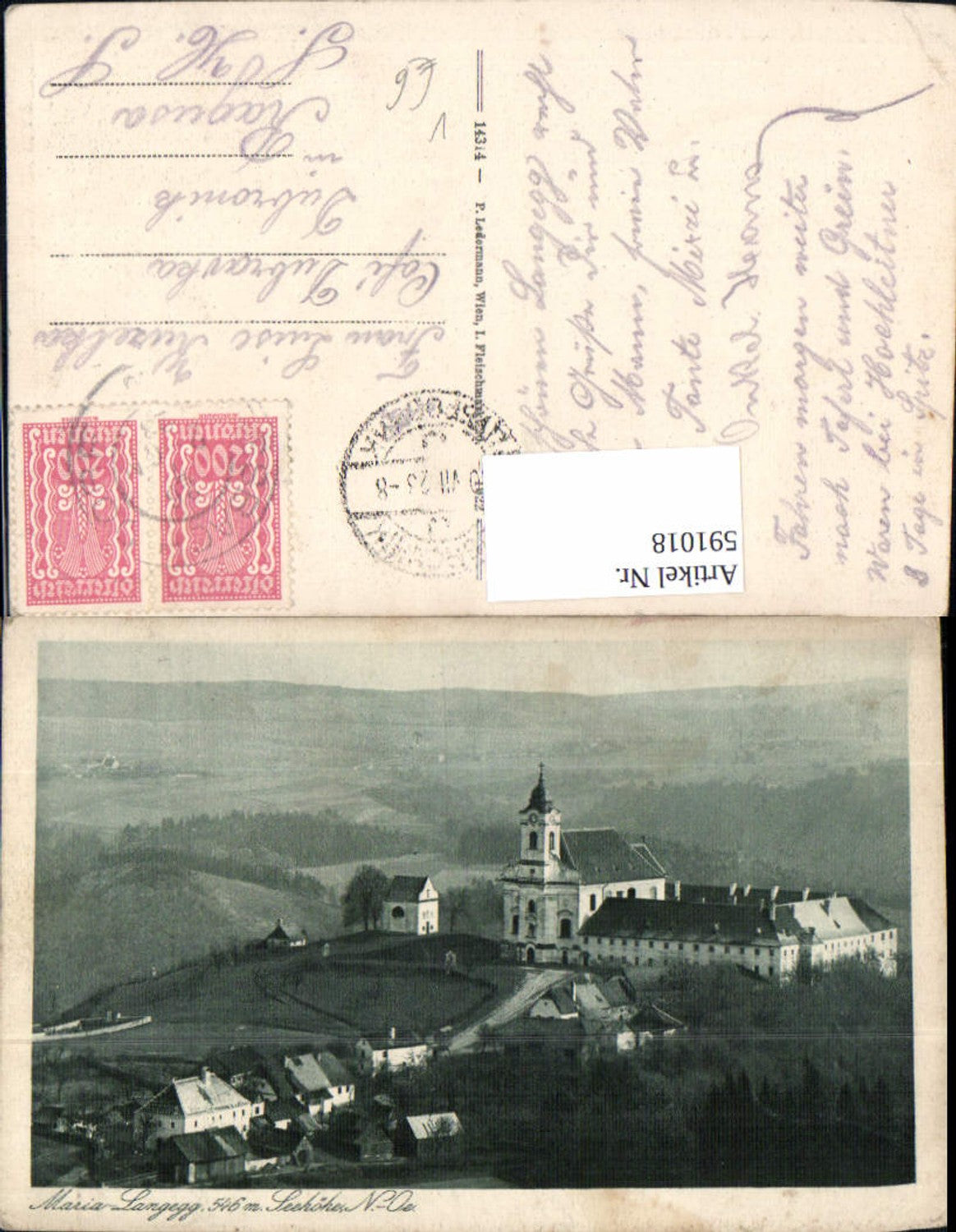 591018,Maria Langegg Bergern im Dunkelsteinerwald pub Ledermann 14314