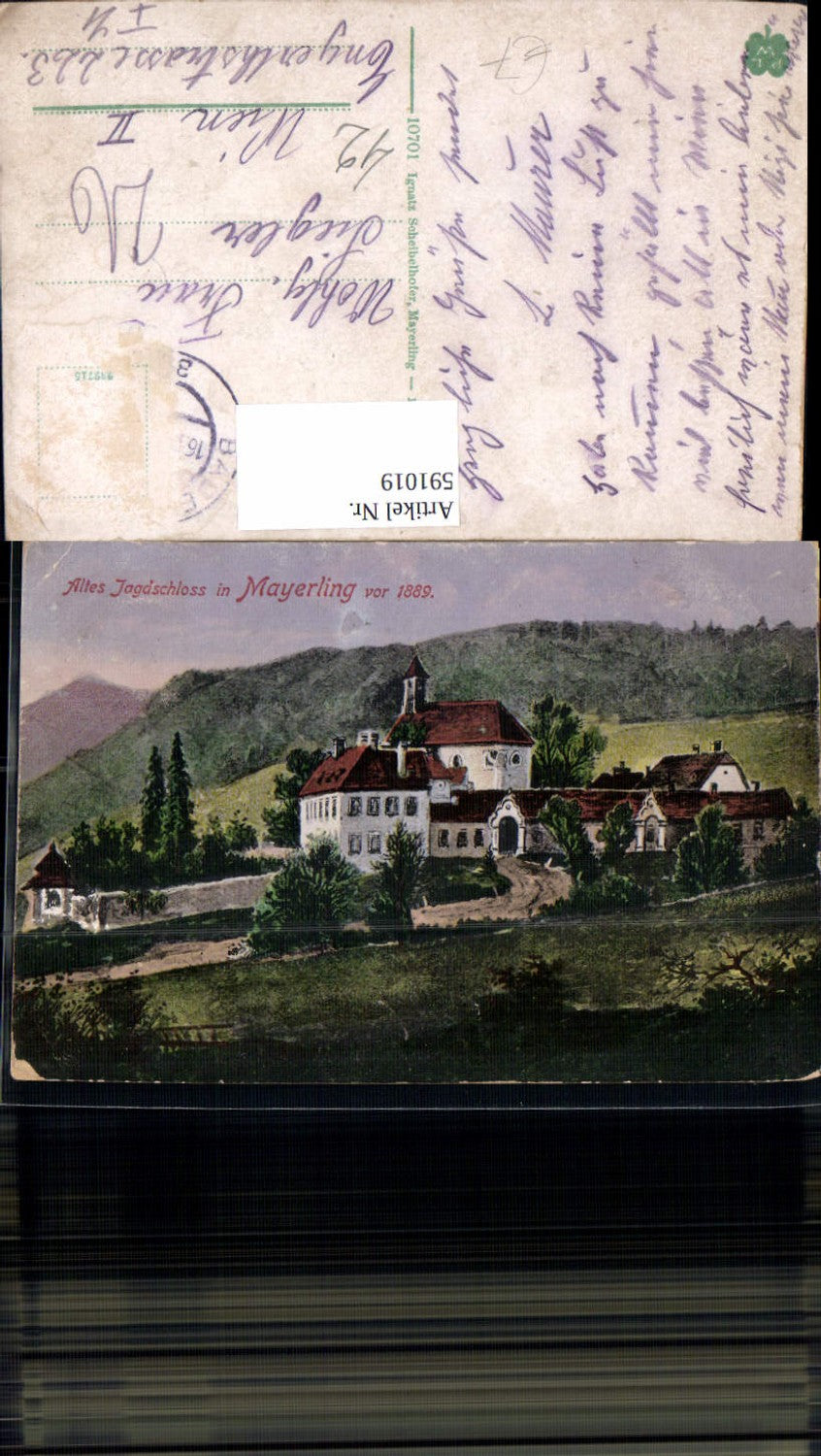 591019,Altes Jagdschloss Mayerling v. 1889 Alland