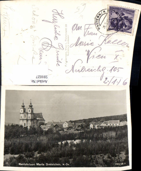 591027,Foto Ak Rosenburg-Mold Basilika Maria Dreieichen