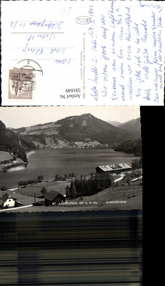 591049,Foto Ak Lunzersee Jugendheim Lunz a. See