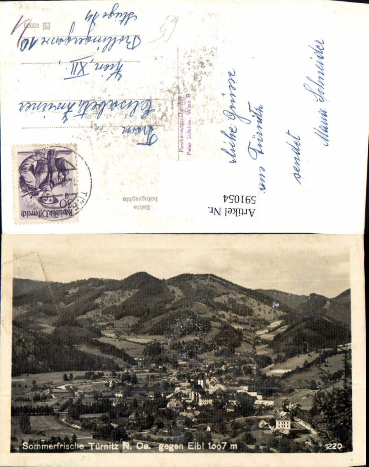 591054,Foto Ak Türnitz geg. Eibl
