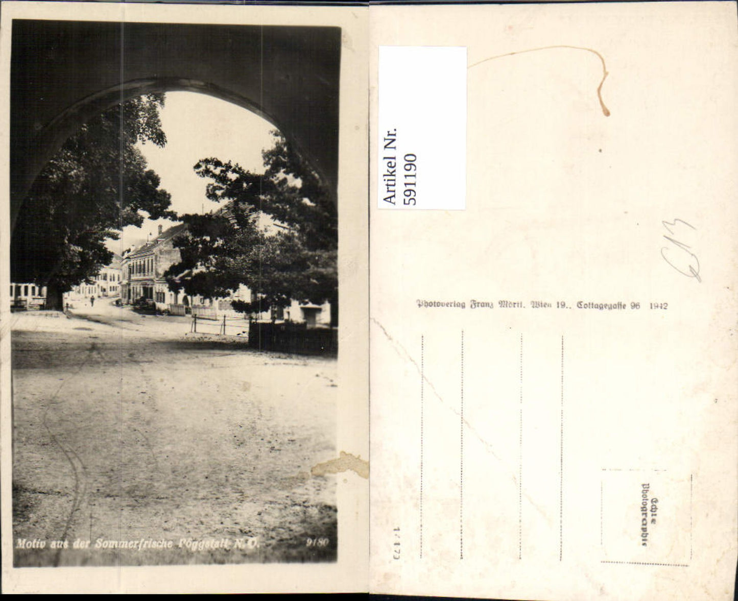 591190,Foto Ak Pöggstall Motiv aus der Sommerfrische