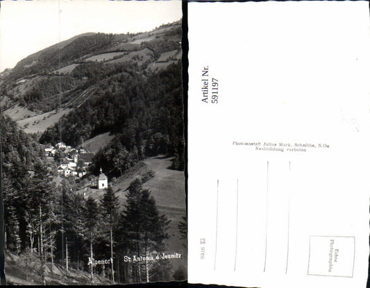 591197,Foto Ak St. Anton an der Jeßnitz Totale