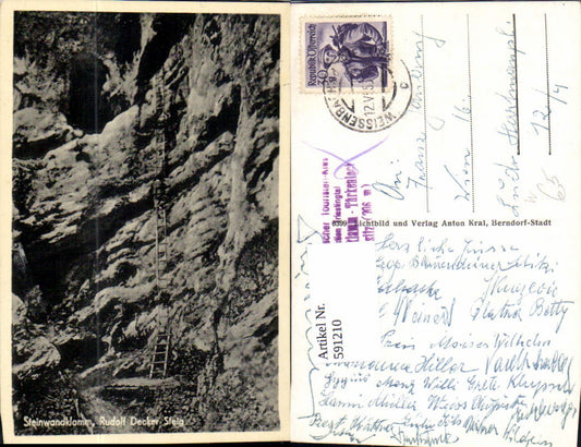 591210,Weissenbach an der Triesting Steinwandklamm Rudolf Deckersteig Leiter