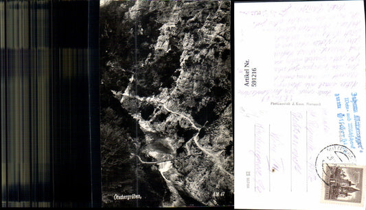 591216,Foto Ak Ötschergräben Brücke Mitterbach am Erlaufsee