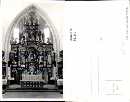 591242,Foto Ak Wallfahrtskirche Annaberg Innen Kirche