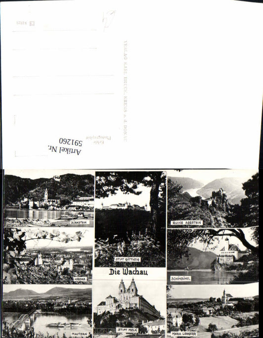 591260,Mehrbild Ak Wachau Dürnstein Krems Ansichten