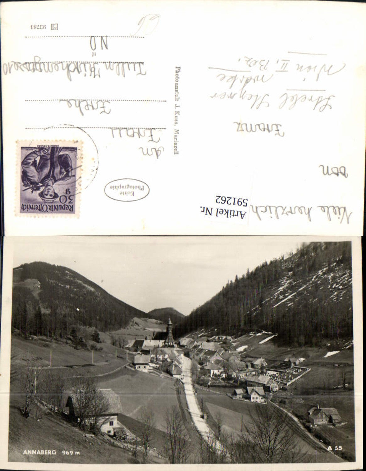 591262,Foto Ak Annaberg Ansicht