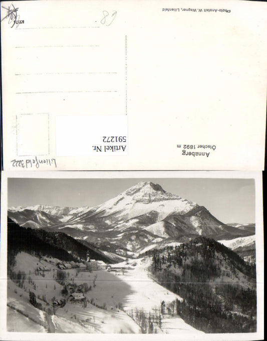 591272,Foto Ak Annaberg m. Ötscher Winterpartie