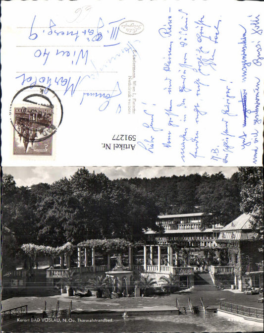 591277,Foto Ak Bad Vöslau Thermalstrandbad Schwimmbad