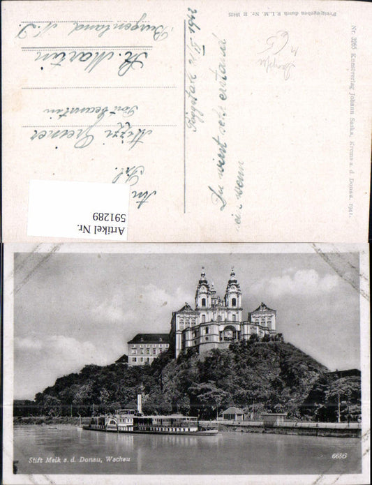 591289,Stift Melk a. d. Donau Wachau Schiff Dampfer Dürnstein