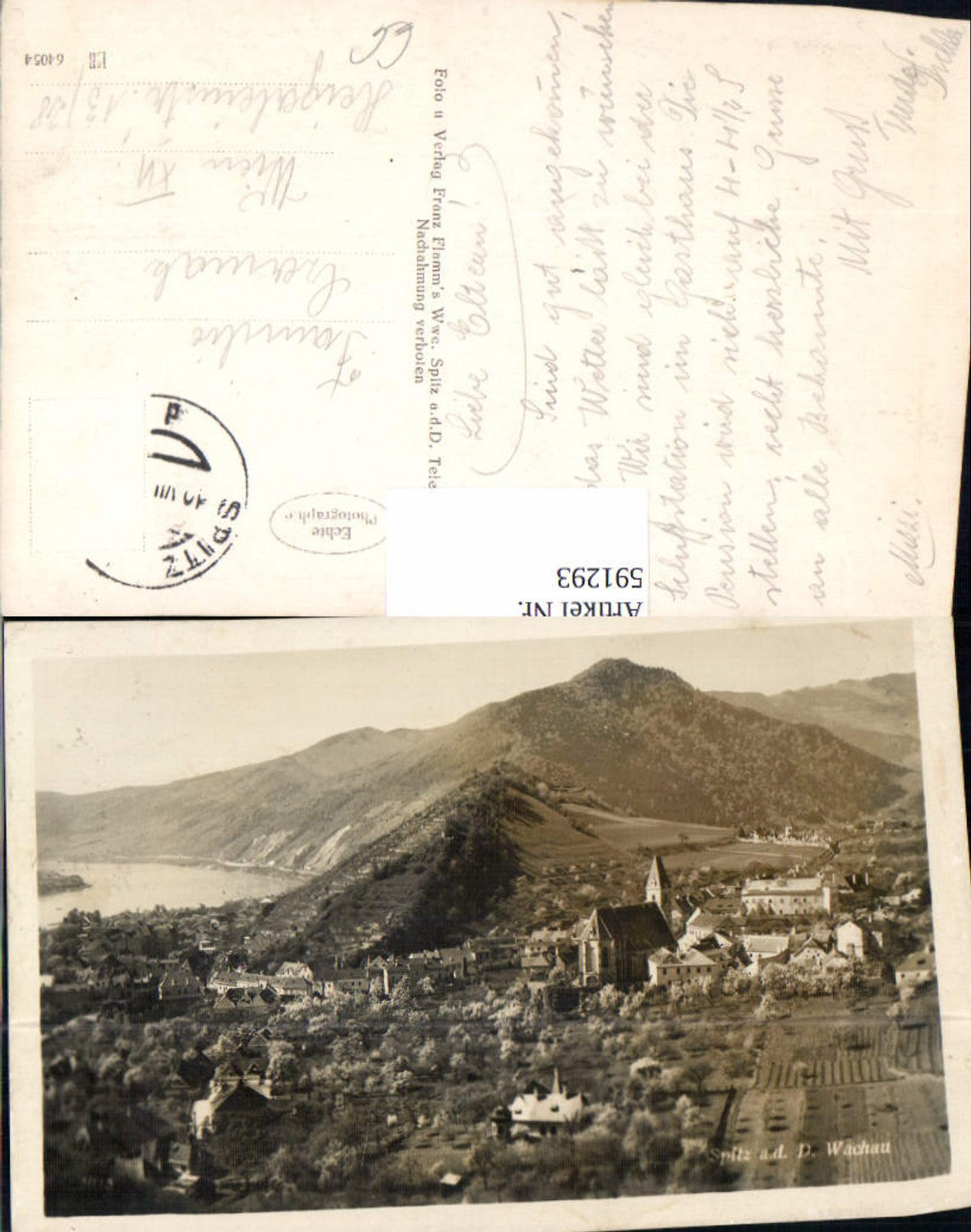 591293,Foto Ak Spitz a. d. Donau Wachau