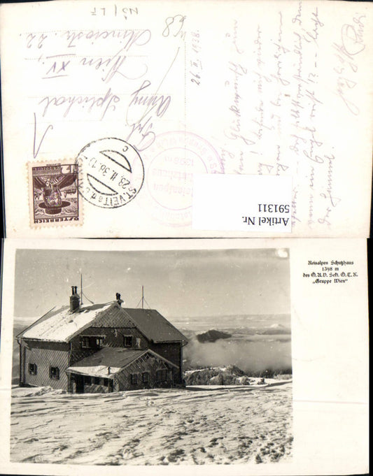 591311,Reisalpenschutzhaus Ebenwald Kleinzell Winterpartie