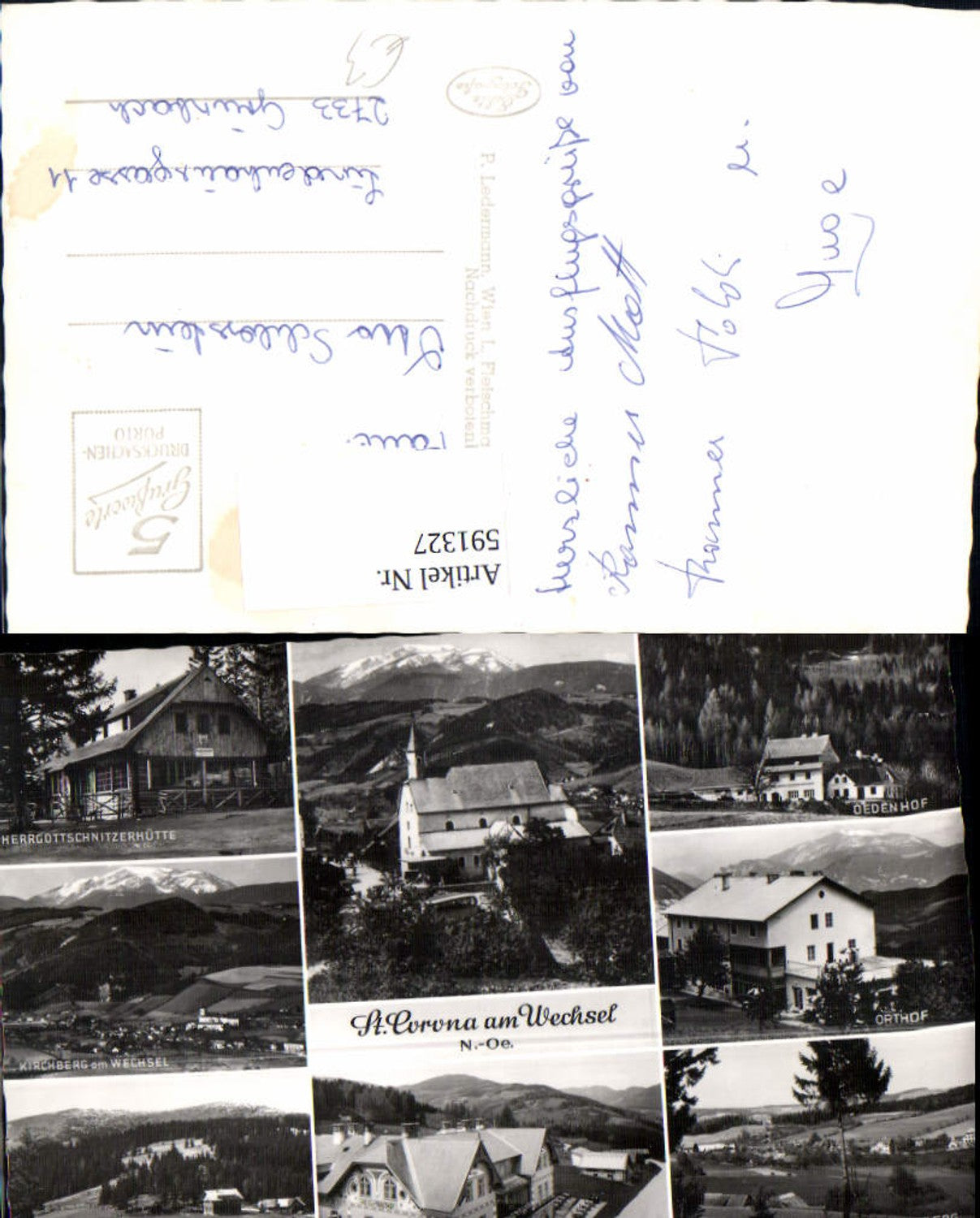 591327,Mehrbild Ak St. Corona am Wechsel Kirche Oedenhof Orthof Unternberg