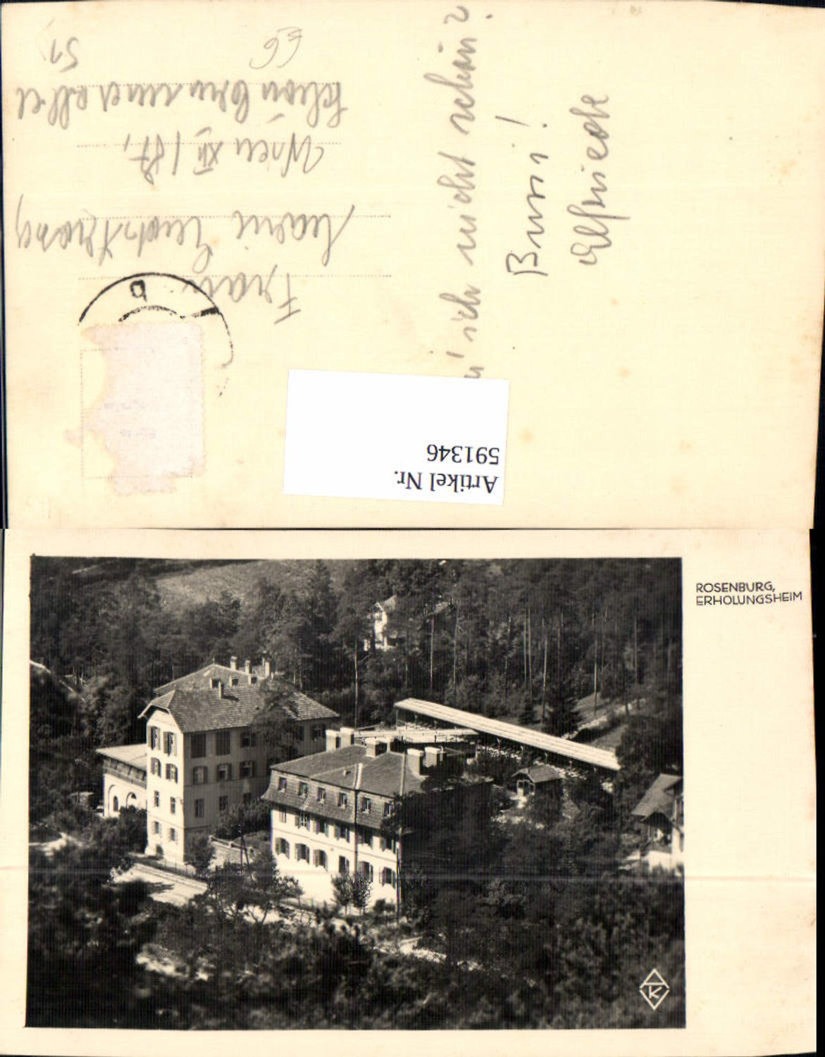 591346,Foto Ak Rosenburg Erholungsheim Rosenburg-Mold