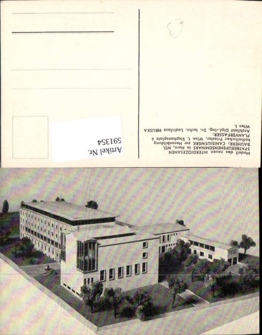 591354,Modell Interdiözesanen Spätberufenenseminars Horn Religion