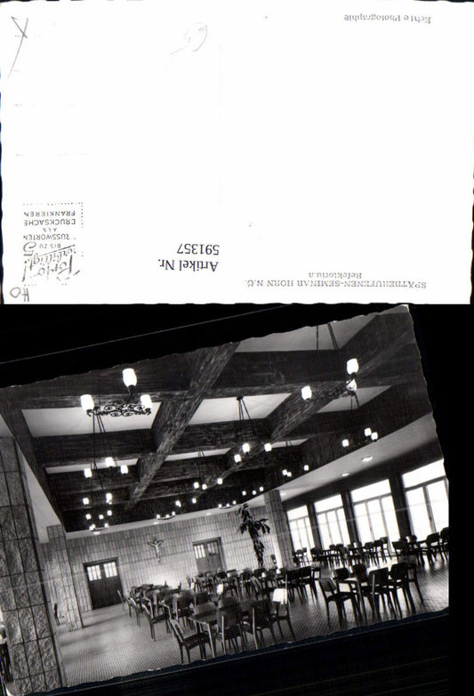 591357,Foto Ak Spätberufenenseminars Horn Refektorium Innen Religion