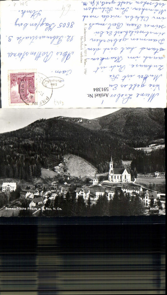591384,Foto Ak Prein a. d. Rax Totale