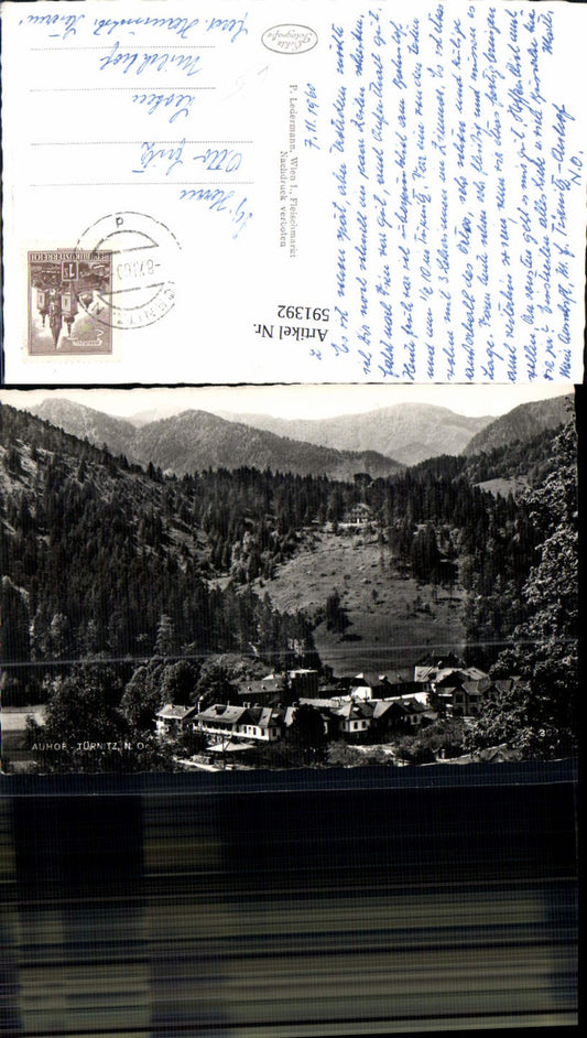 591392,Foto Ak Auhof Türnitz Totale
