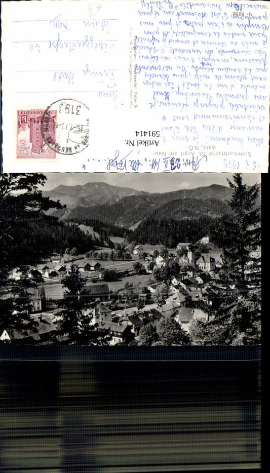 591414,Foto Ak St. Aegyd am Neuwalde Totale