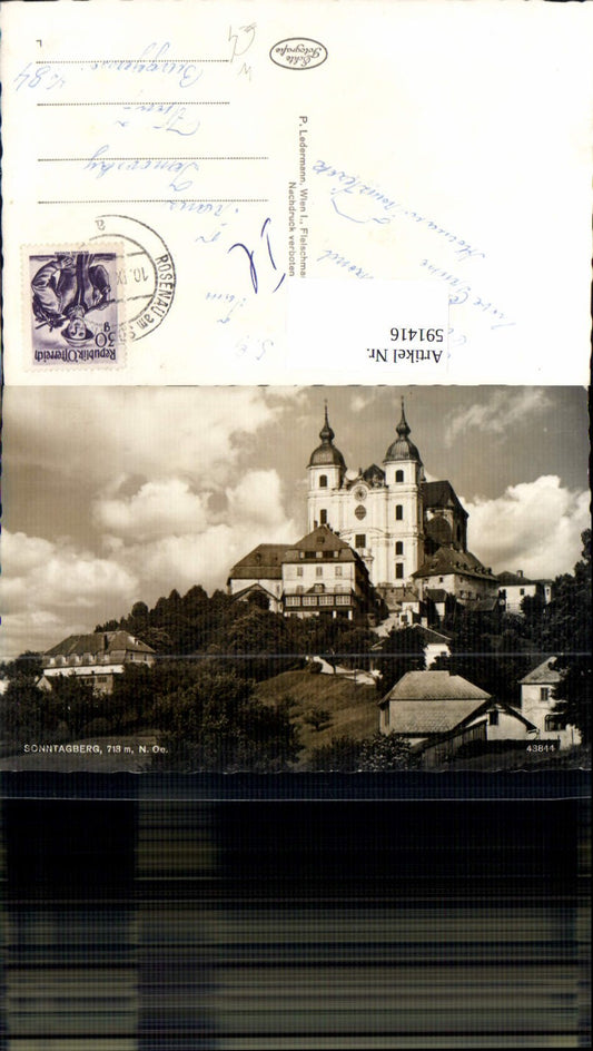 591416,Foto Ak Rosenau Basilika Sonntagberg