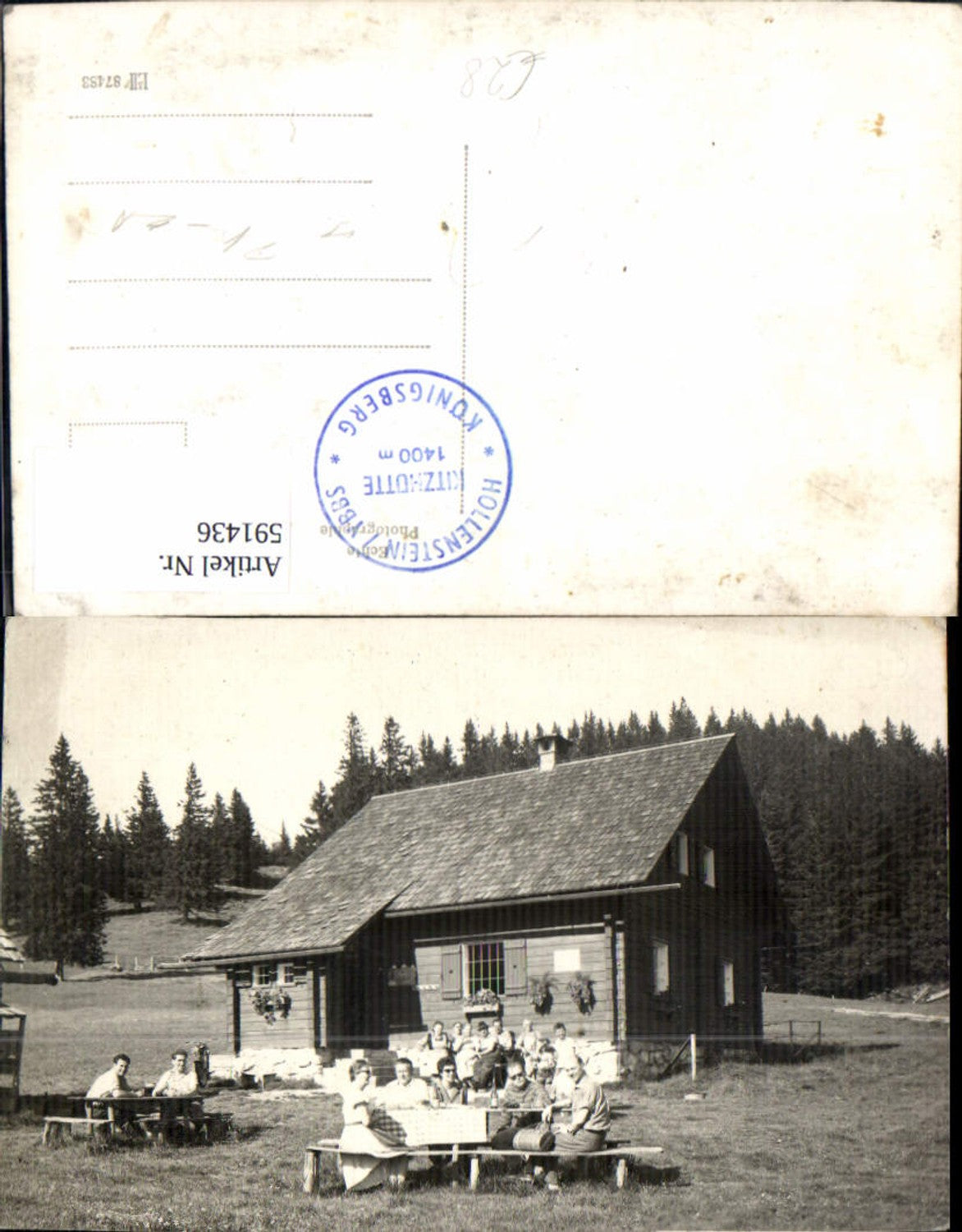 591436,Foto Ak Hollenstein an der Ybbs Königsberg Kitzhütte