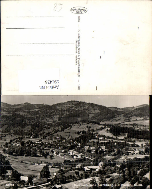 591438,Foto Ak Kirchberg a. d. Pielach Totale