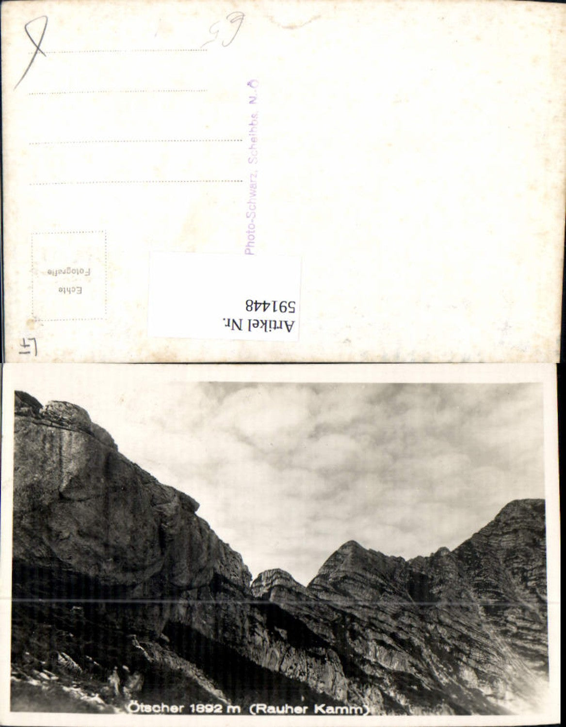 591448,Foto Ak Ötscher Rauher Kamm Lackenhof Gaming