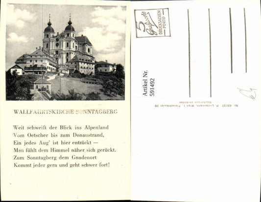 591492,Sonntagberg Wallfahrtskirche Rosenau Text Spruch