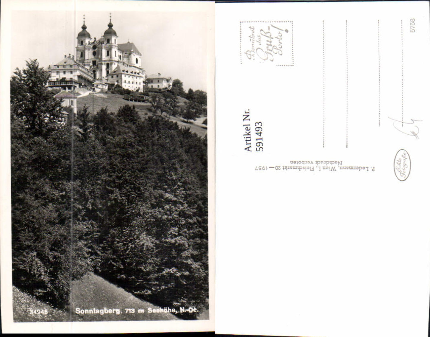 591493,Foto Ak Sonntag Wallfahrtskirche Rosenau Kirche