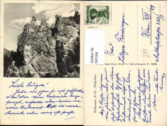 591504,Foto Ak Hollenstein an der Ybbs Hüttgraben