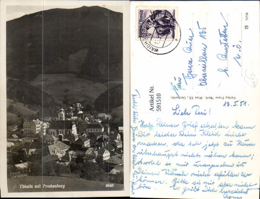 591510,Foto Ak Ybbsitz m. Prochenberg