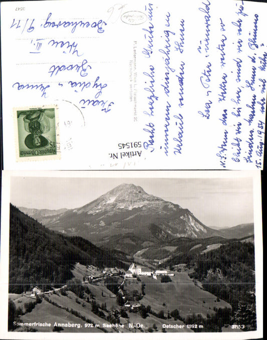 591545,Foto Ak Annaberg m. Ötscher
