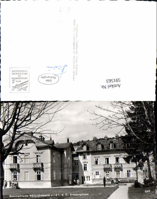 591563,Foto Ak Weissenbach an der Triesting Erholungsheim