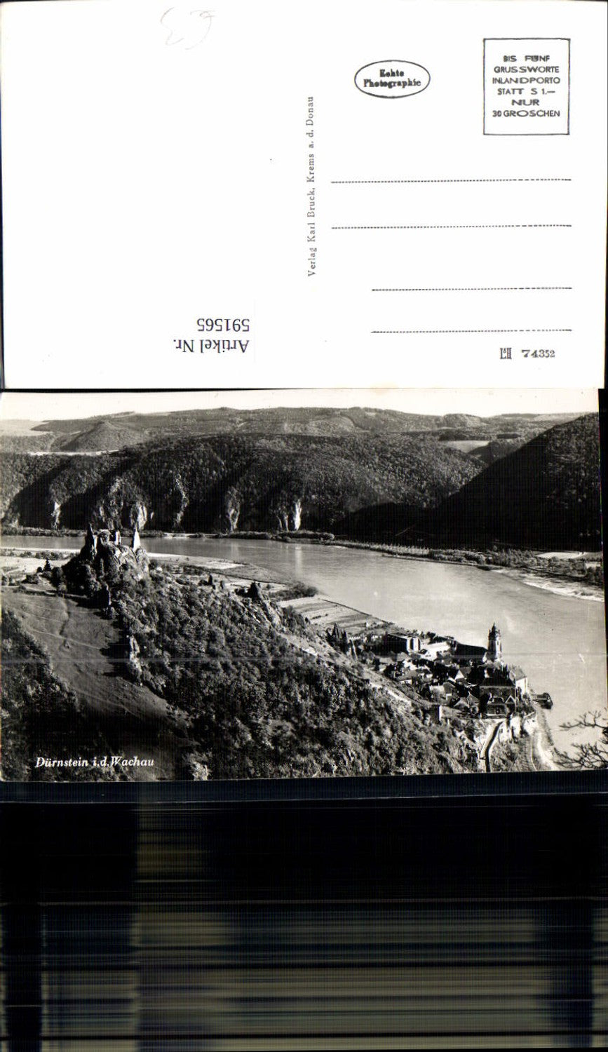 591565,Foto Ak Dürnstein a. d. Wachau