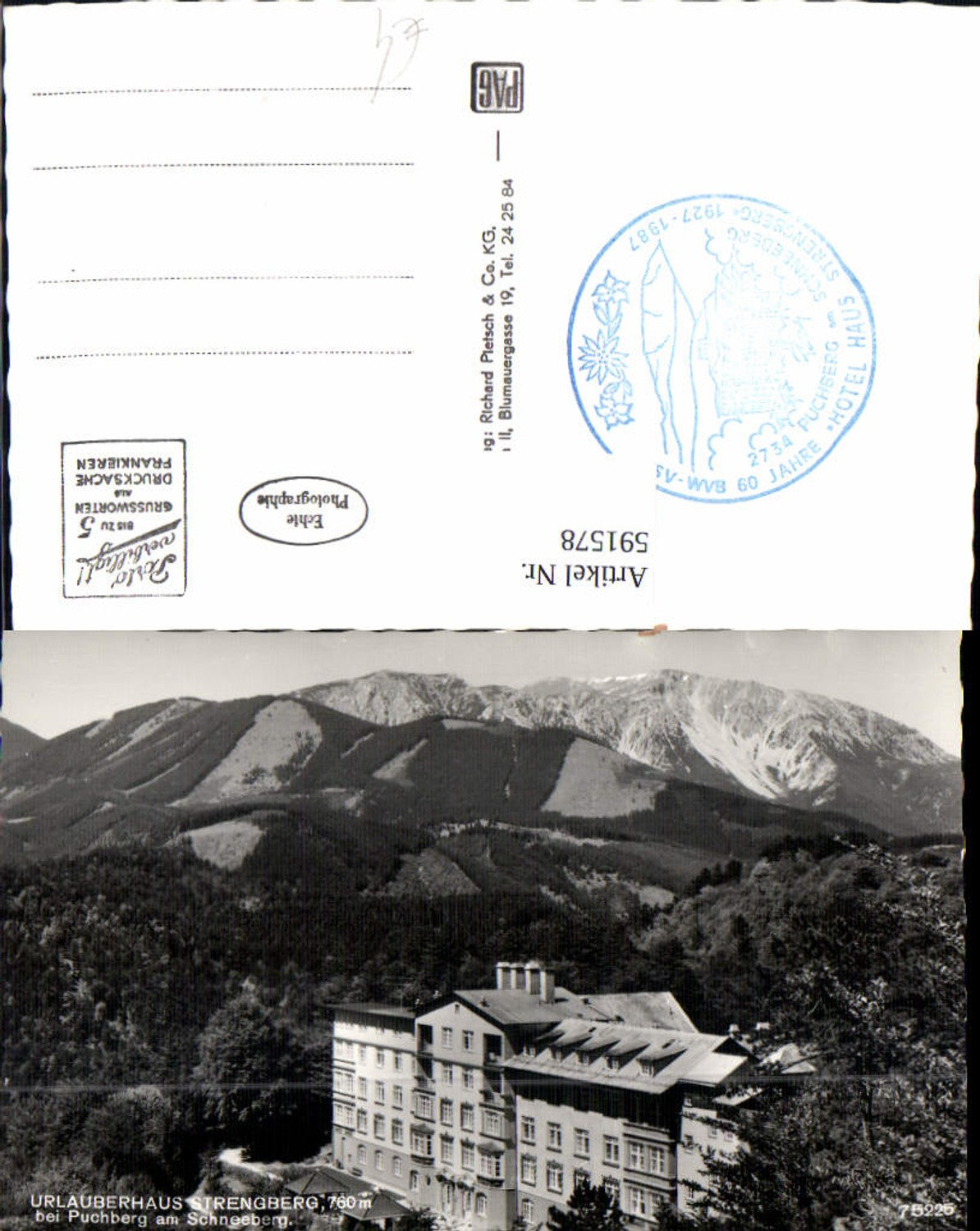 591578, Photo Ak Holiday home Strengberg near Puchberg on the Schneeberg