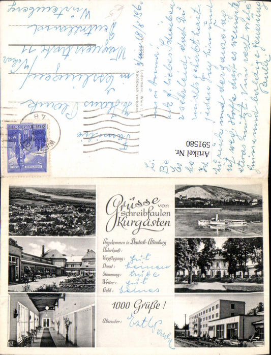 591580,Schreibfaul Bad Deutsch-Altenburg Schiff Dampfer